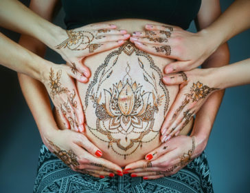 Pregnancy Belly Painting And Photography In Bali