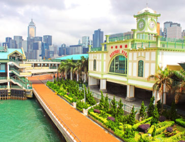 Activities At Star Ferry And Central Ferry Pier In Hong Kong