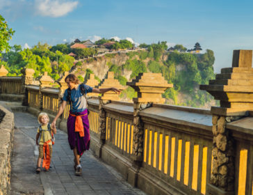 Visiting Luhur Uluwatu Temple In Bali With Kids