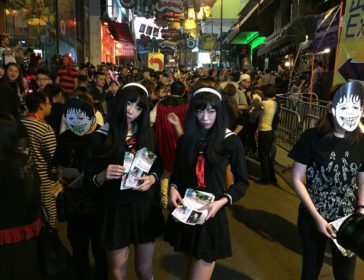 Halloween Street Party In Lan Kwai Fong, Hong Kong