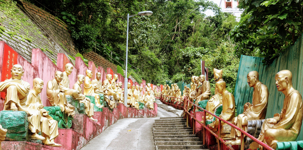 10000 Buddhas Monastery In Sha TIn Hong KOng