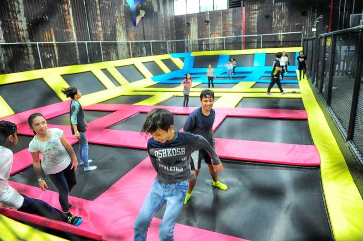 Kids playing at Houbii Urban Adventure Park