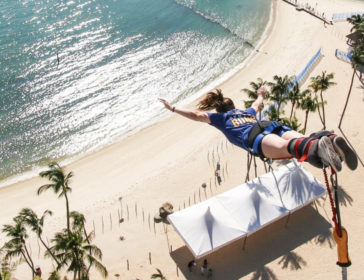 AJ Hackett Bungy Jumping In Sentosa, Singapore