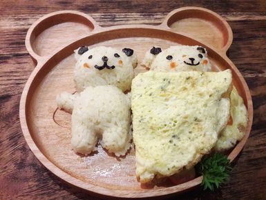 Cute Kids Meal Bear Shape Friendly Restaurant Jakarta Amyrea