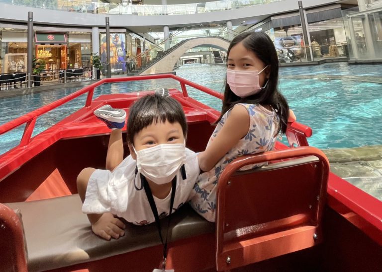 Marina Bay Sands With Kids Sampan Ride Singapore