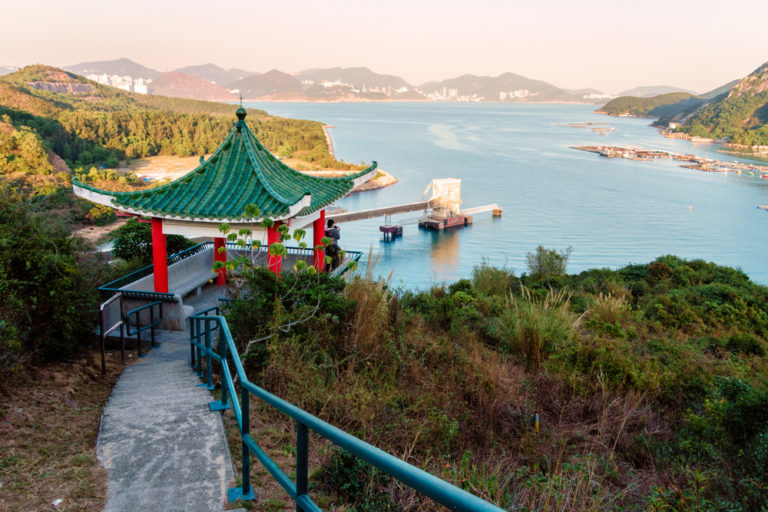 View From The Family Trail on Lamma Island Hong Kong