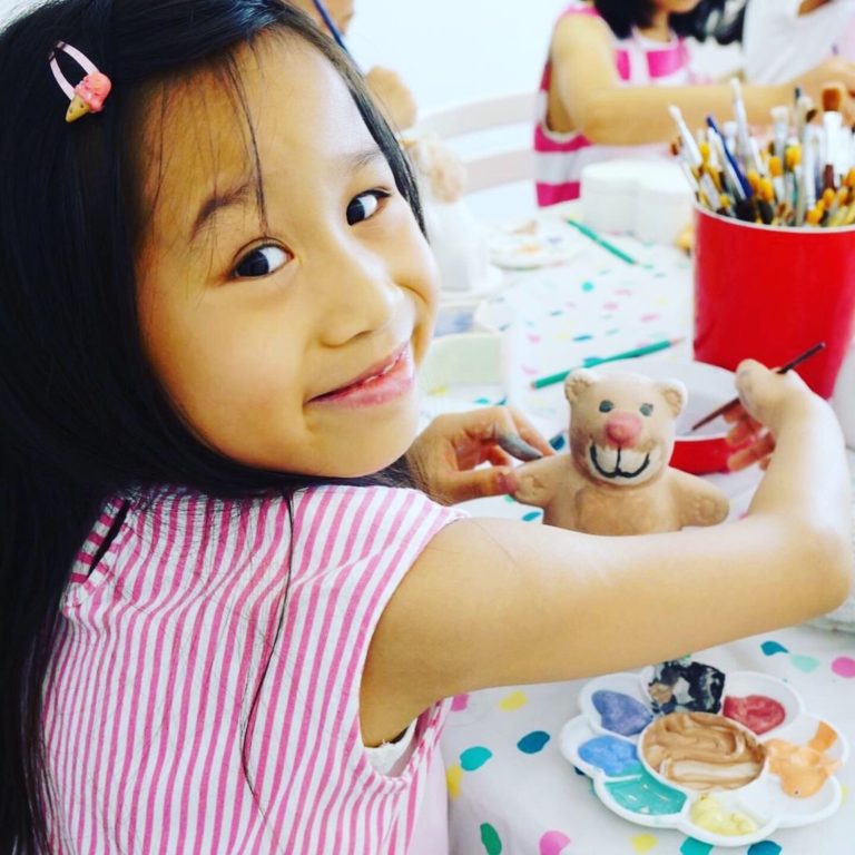 Painting Teddy Panda Pottery Hong Kong