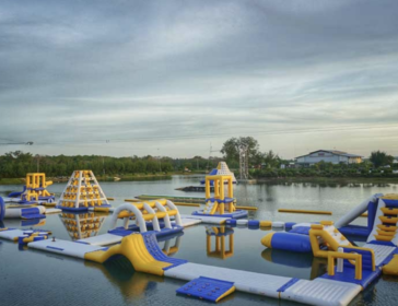 Inflatable Playground At Aqualand At Bali Wake Park