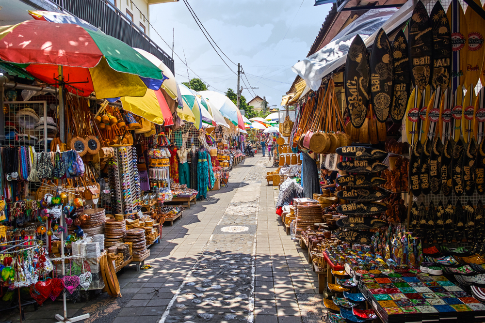 Bali bazaar for shopping