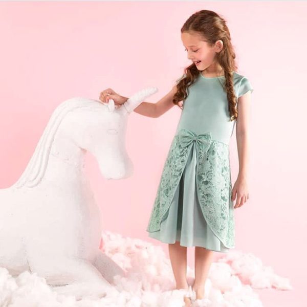 Girl Wearing A Dress From Bimbi Kids And Baby Online Store