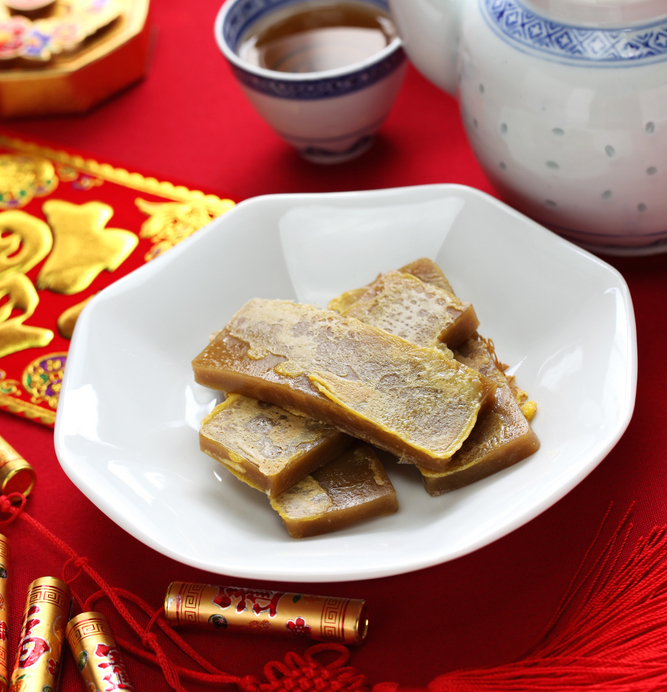 Sticky Rice Pudding For Chinese New Year