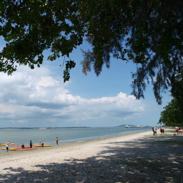 Shoreline Of Changi Beach Singapore