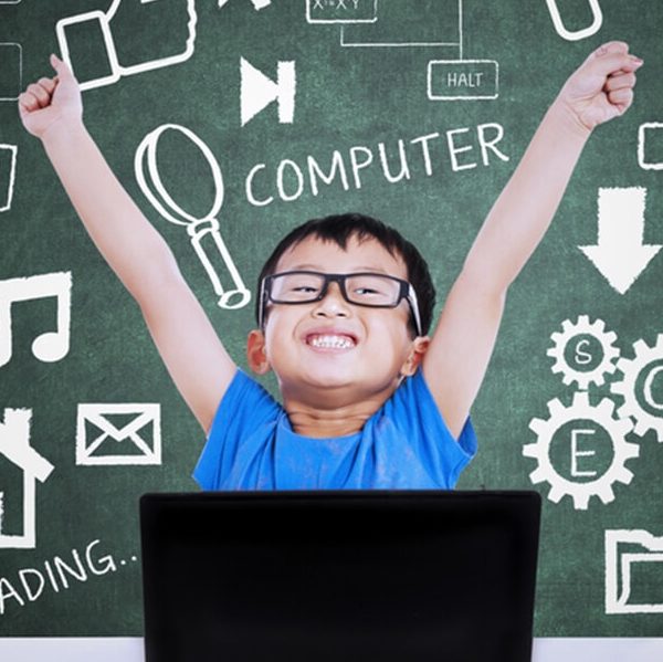 Child Using A Computer