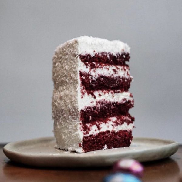Red Velvet Birthday Cake Slice By Convivium Jakarta