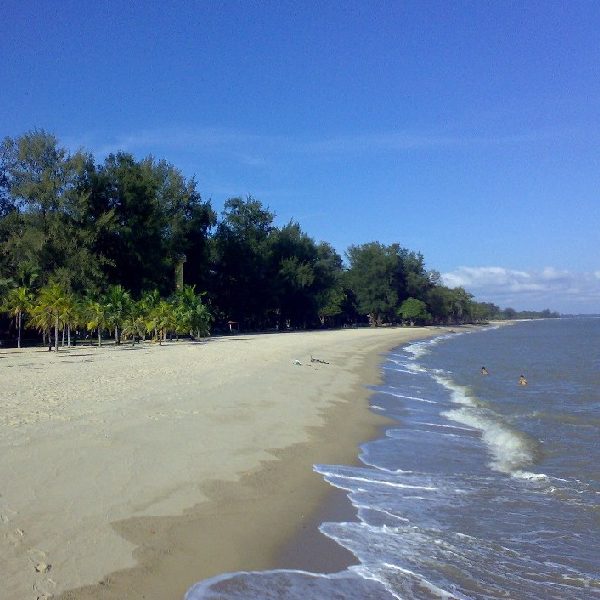 Shoreline Of East Coast Park Beach Singapore