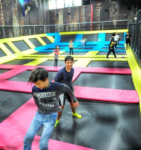 Children On The Trampoline At Houbii Jakarta