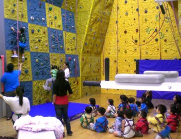 YMCA Indoor Rock Climbing Wall In Hong Kong