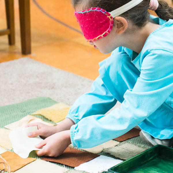 Little Girl Studying At Little Oaks Montessori Kindergarten Singapore