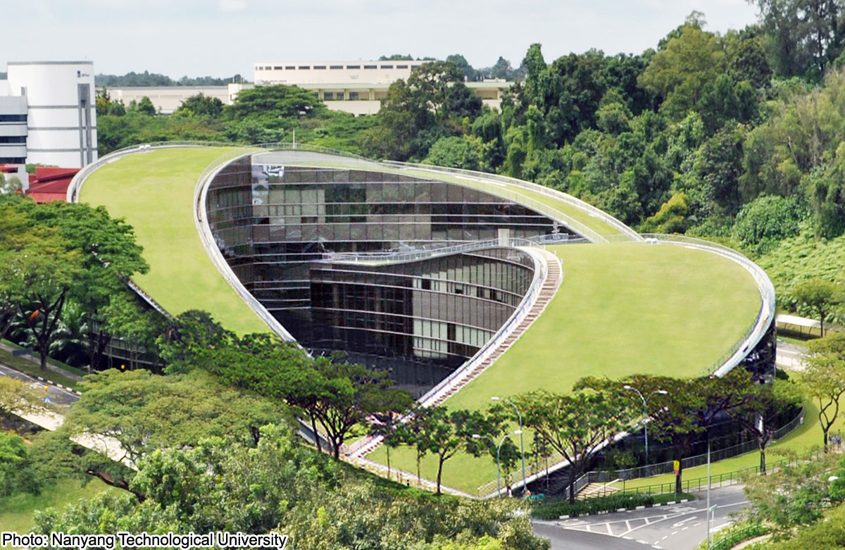 Exterior Of Nanyang Technological University School Of Art, Design And Media, Singapore