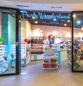 Party Wonderland supply store in Kuala Lumpur