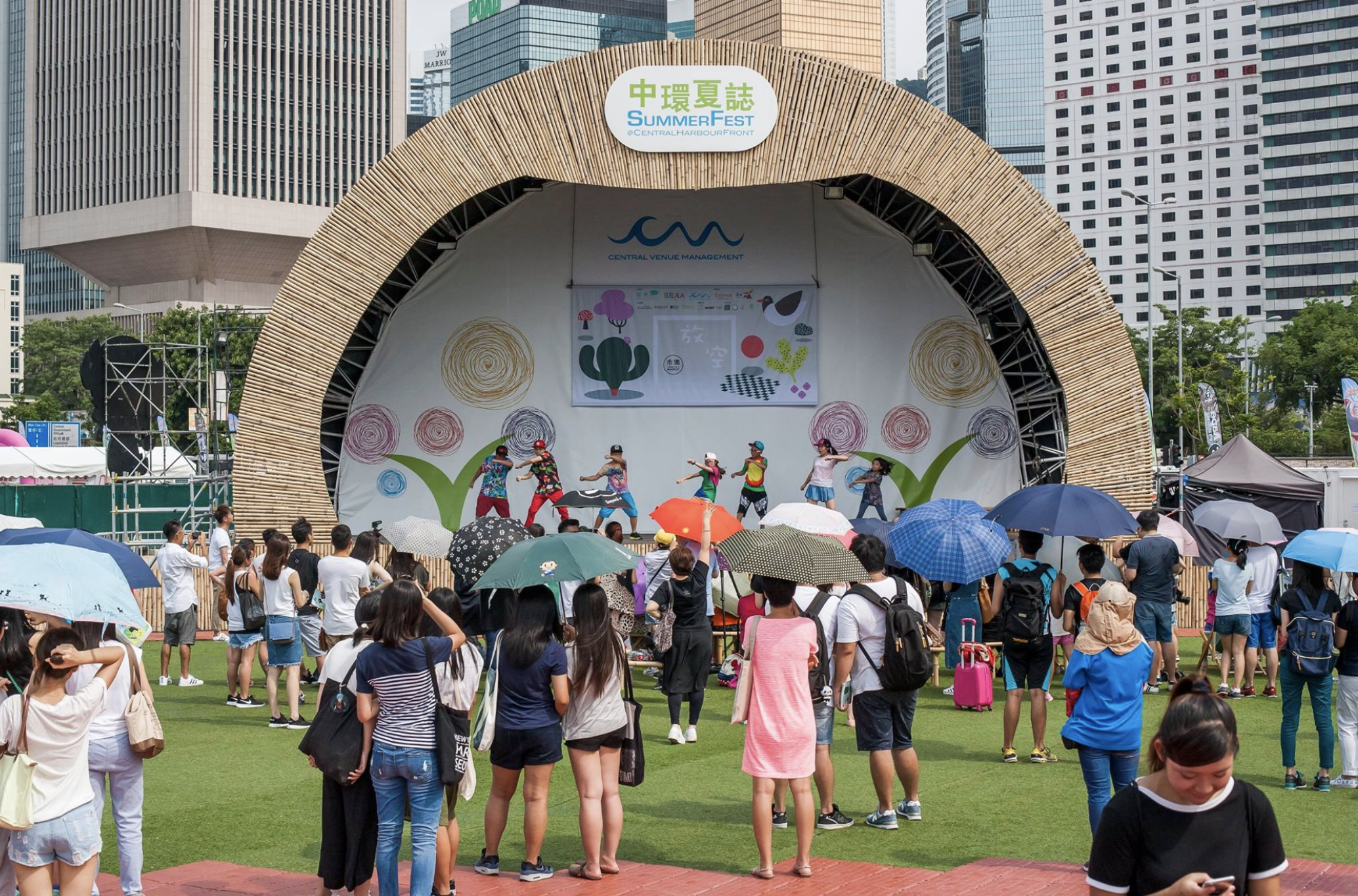 Summer Fest At Central Harbourfront in Hong Kong