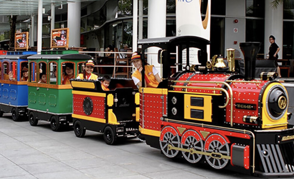 Mini train at vivocity