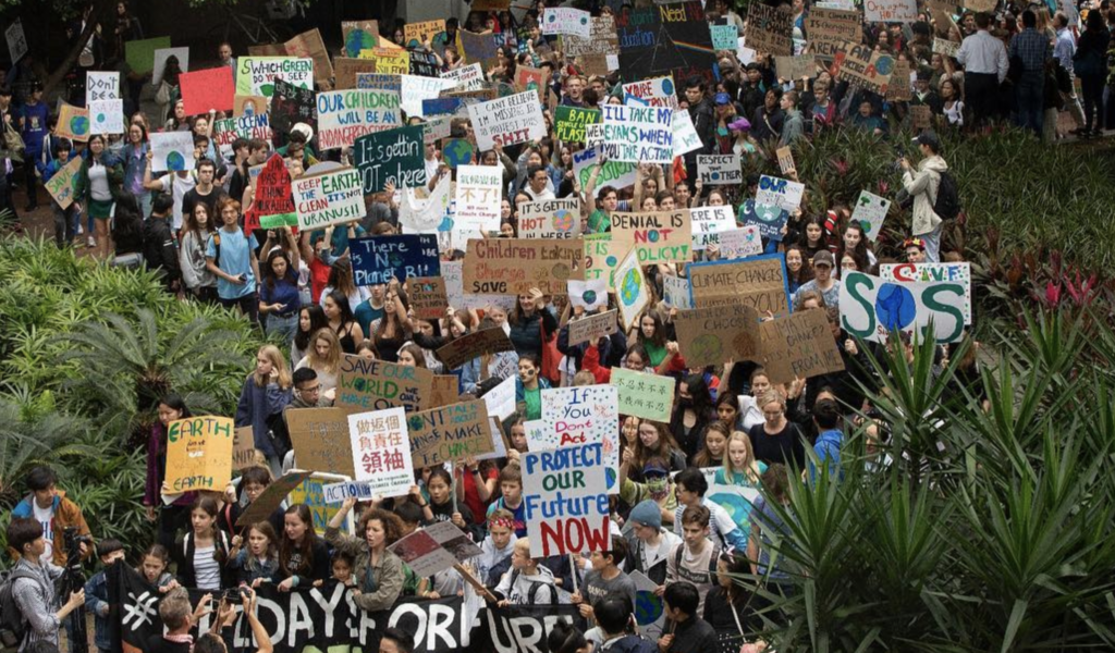 Strike against climate change in Hong Kong