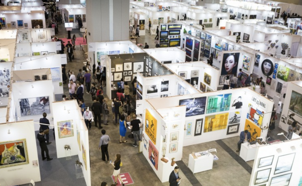 Visitors and tickets at affordable art fair