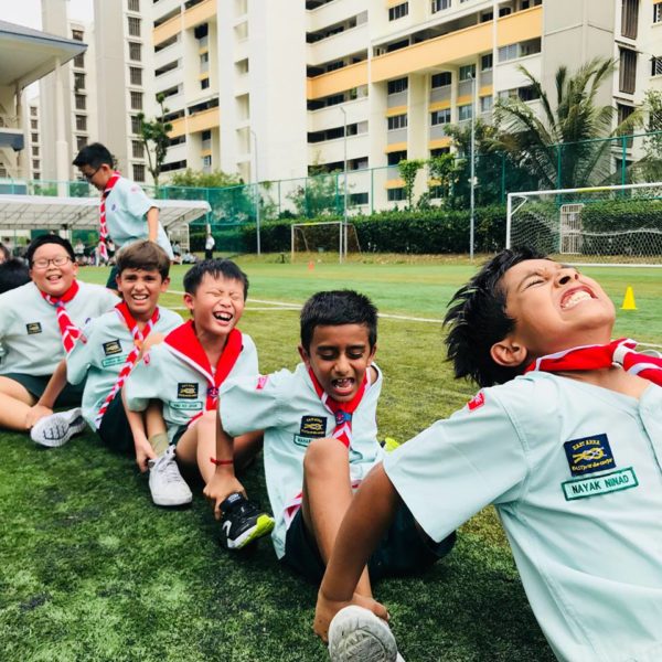 Boys Laughing Singapore Scout Association