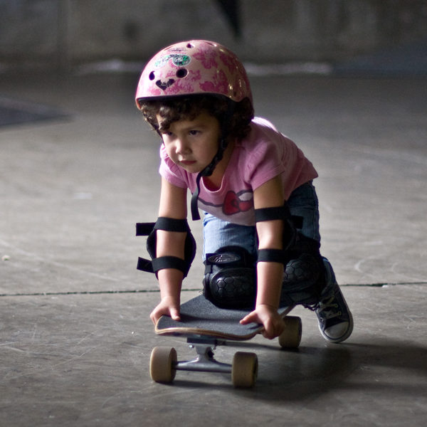 Girl On Skateboard