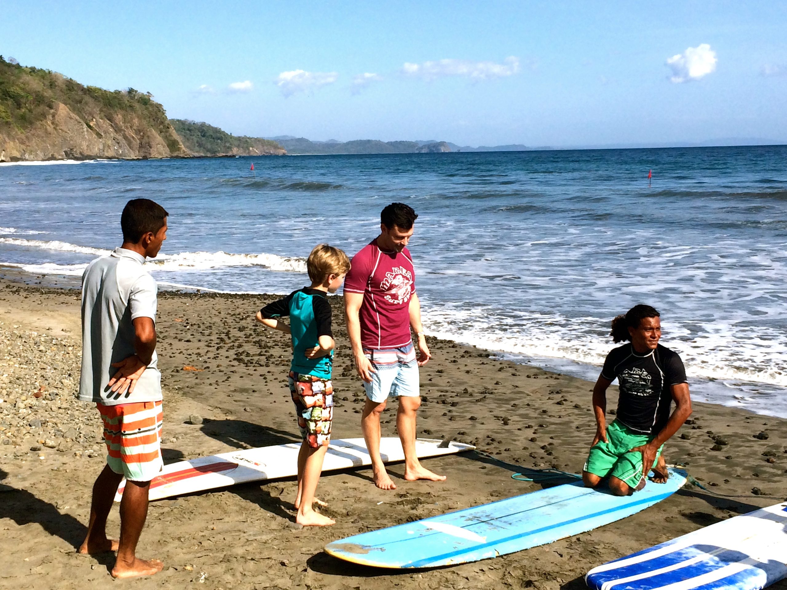 Kids Learning To Surf