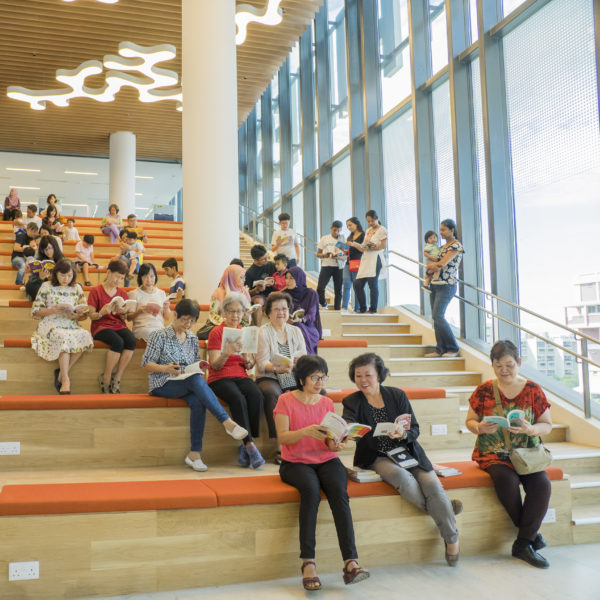 Interior Of Tampines Regional Library Singapore