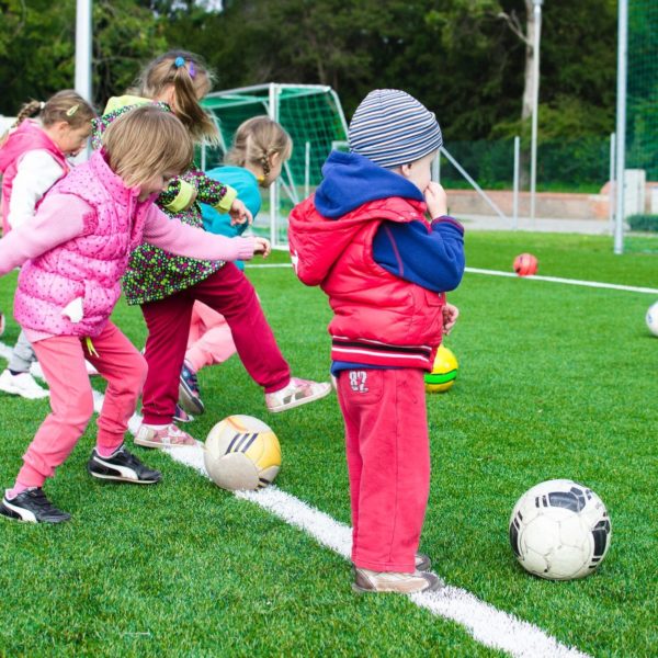 Children Playing Soccer at Minisport Hong Kong - best team sports in Hong Kong