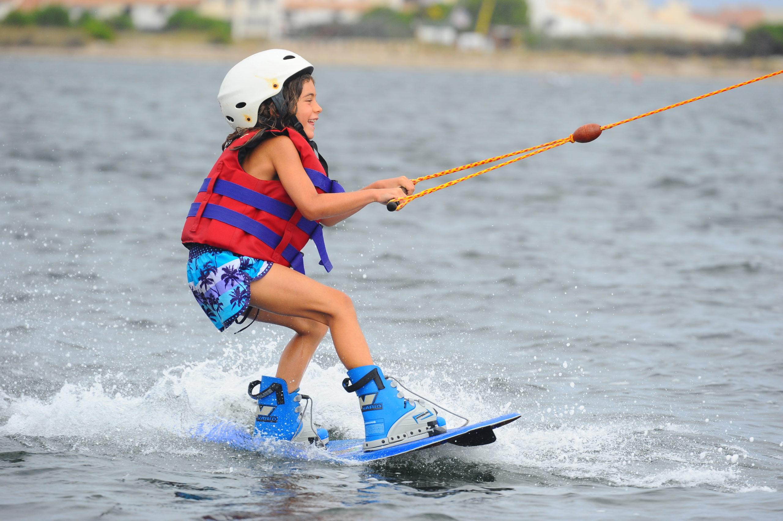 Little Girl Wakeboarding