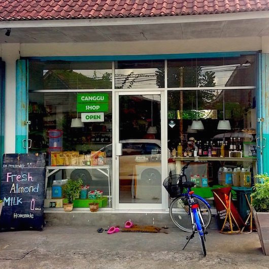 best natural and organic product and food store, The Canggu Shop in Bali
