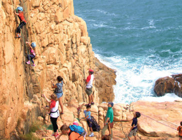 Rock Climbing With Kids In Shek O, Hong Kong