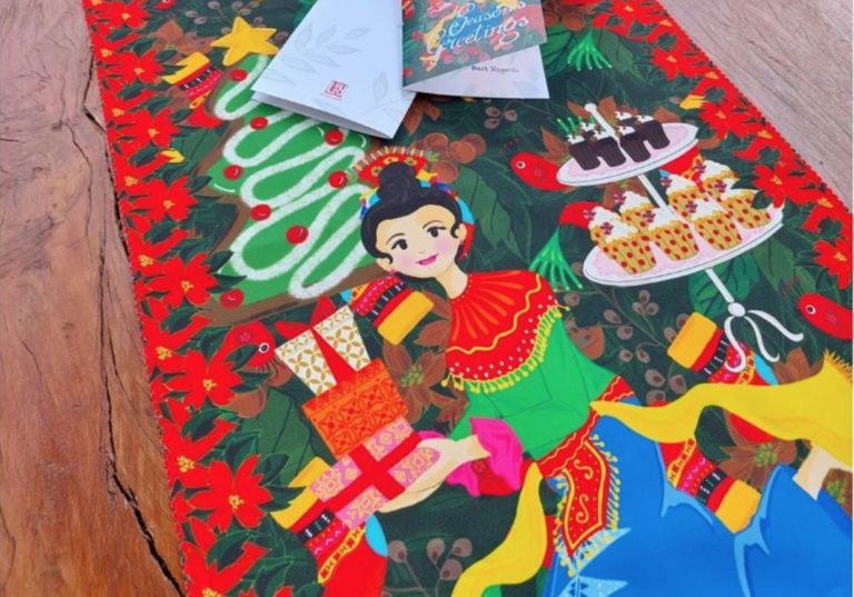 Kriya Letik Jakarta Christmas Table Runner Indonesian Decoration Buying Guide