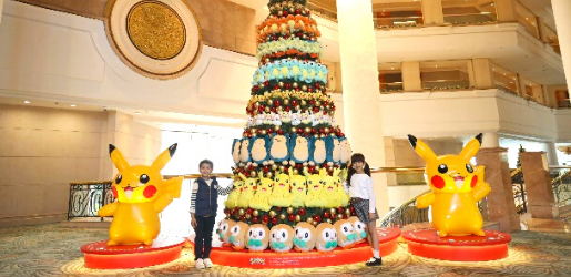 Pokemon-Christmas-At-Gold-Coast-Hotel-Hong-Kong-Decorations