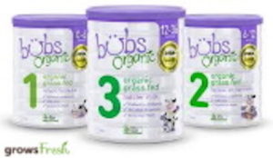 Bubs Organic Infant Formula Available At growsFresh Hong Kong