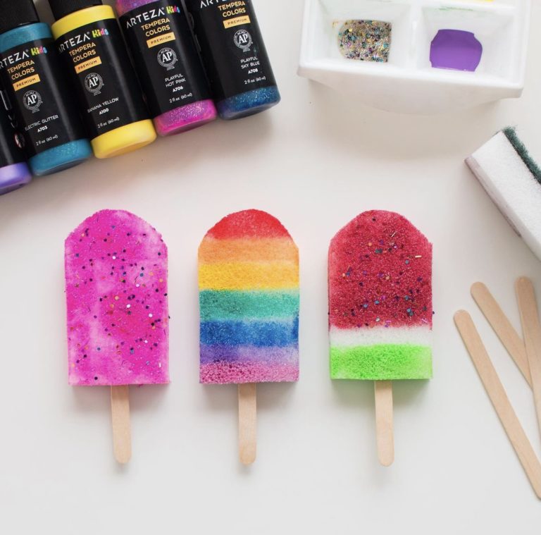 Sponge Popsicles