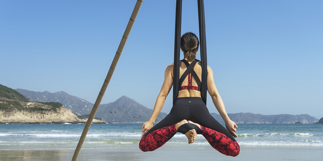 Beach Aerial Yoga Workshop At TKO