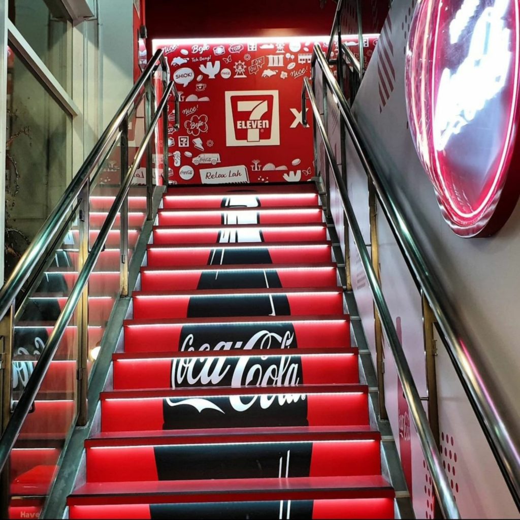 7-Eleven x Coca-cola crosover store Singapore