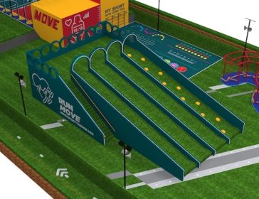 Huge Rooftop Sports Park With Grass Slides Opening In Shatin
