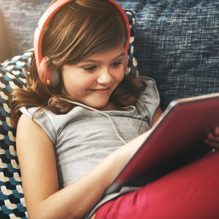 Girl Listening To Music