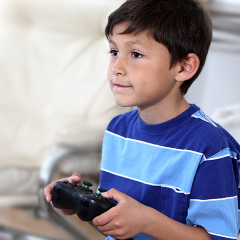 Kid Playing Video Games