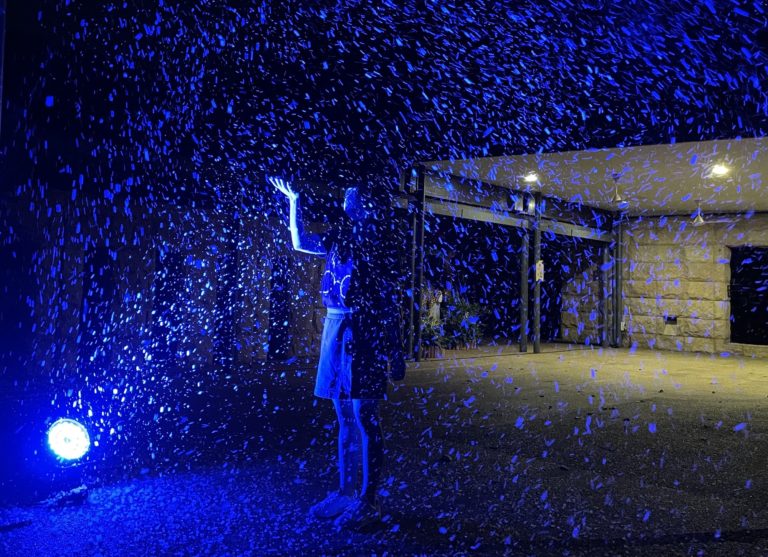 Snowfall at Rainforest Lumina at Singapore Zoo
