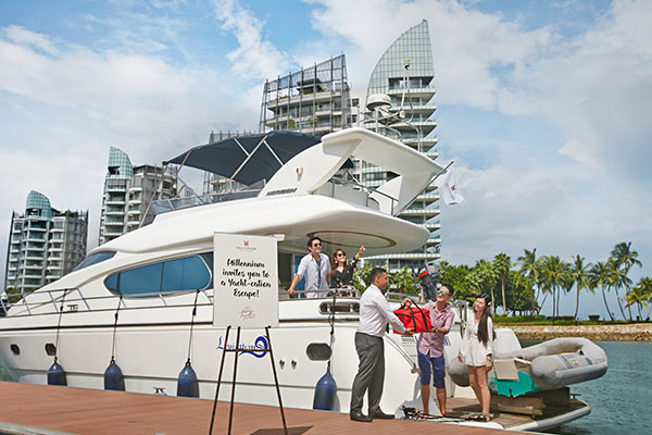 Vacation on a yacht for families in Singapore
