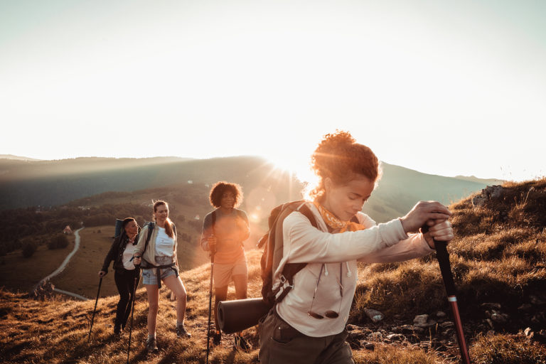 Friends Hiking HSBC Hong Kong