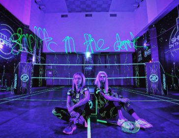 Glow In The Dark Badminton At Shuttle In The Dark In Kuala Lumpur