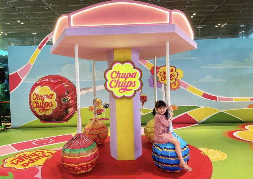 Chupa Chups Lollipop Display At Changi Airport Singapore